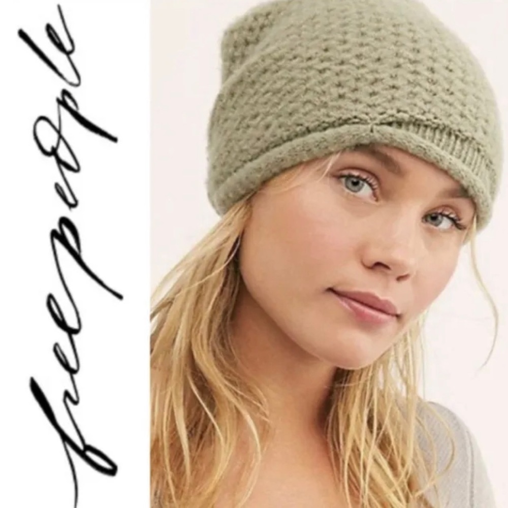 FREE PEOPLE Dreamland Knit Beanie - Sky Blue, Pink, Olive, Coal, Ivory & Taupe